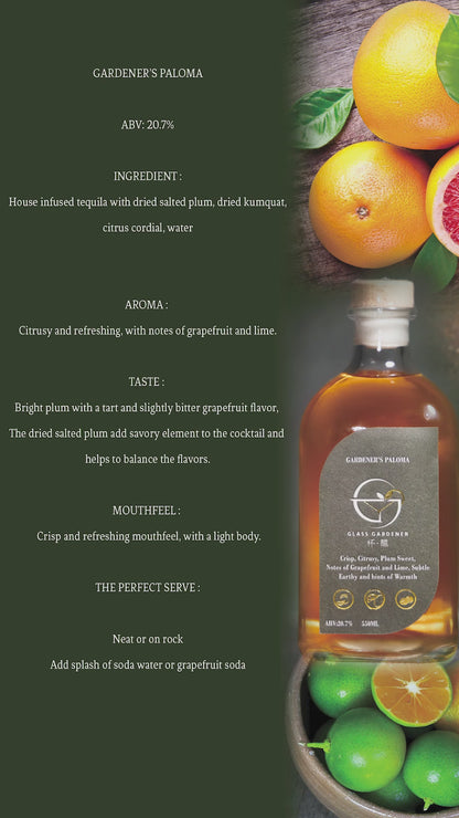 Salty Dried Plum & Tangy Fruit Liqueur